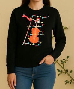 Official Violin Christmas Lights Sweater