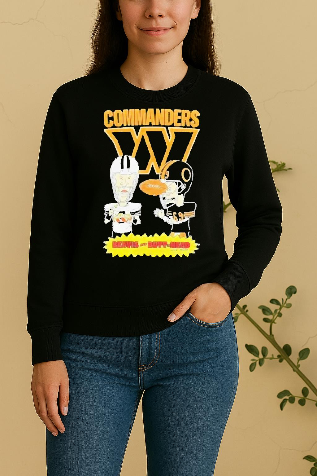 Official Washington Commanders Beavis And Butt Head 2025 Sweater