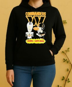 Official Washington Commanders Beavis And Butt Head 2025 Unisex Hoodie