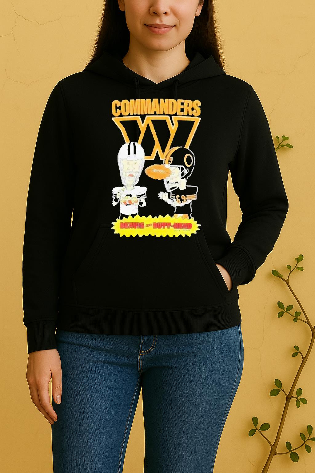Official Washington Commanders Beavis And Butt Head 2025 Unisex Hoodie