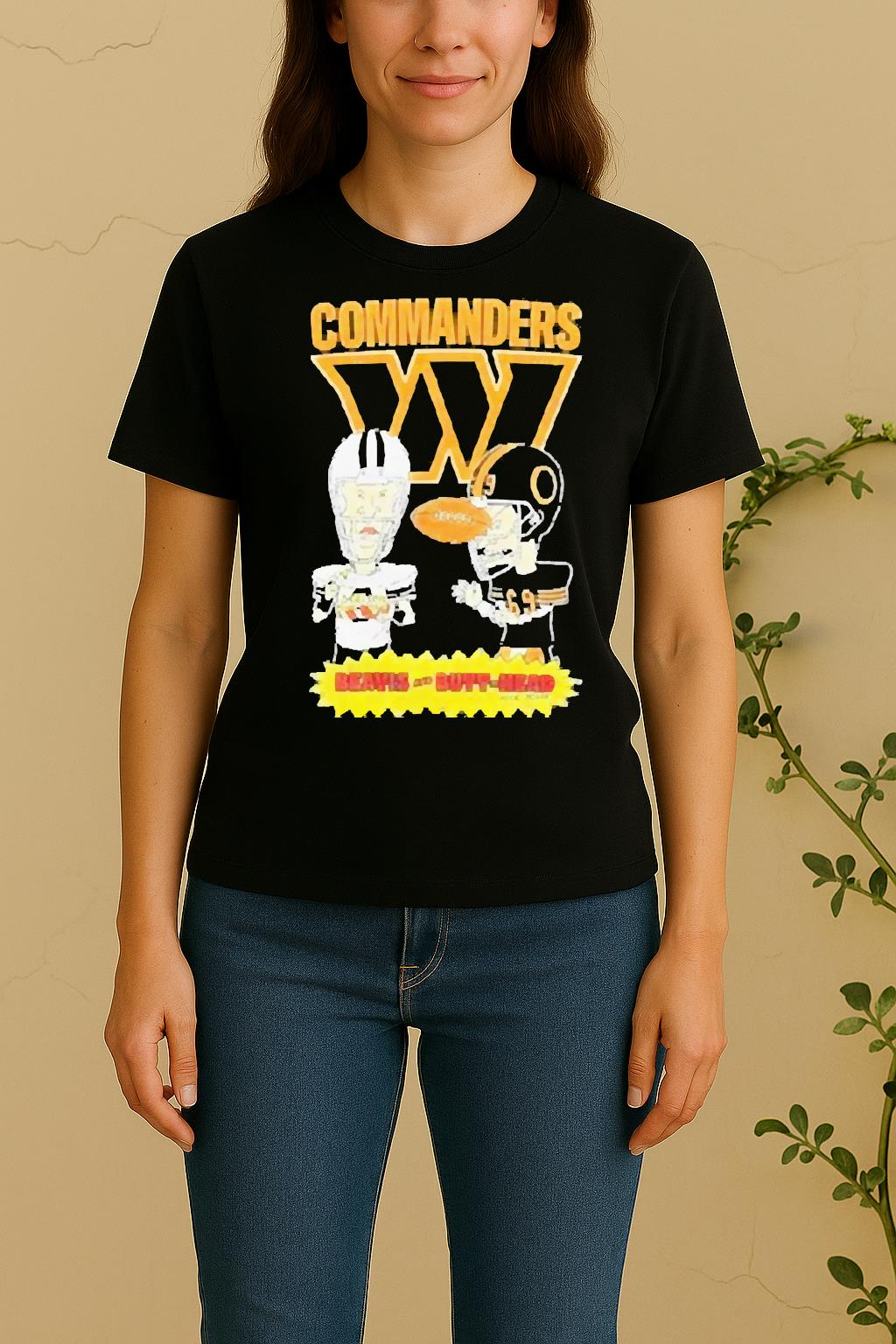 Official Washington Commanders Beavis And Butt Head 2025 Women Shirt