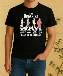 Official Washington Commanders The Redskins Walk Of Greatness Road Abbey Signatures Shirt