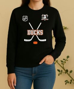 Officials Anaheim Ducks X Motorcyles Harley Davidson Skeleton Double Sided Graphic Sweater