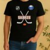 Officials Buffalo Sabres X Motorcyles Harley Davidson Skeleton Double Sided Graphic Shirt