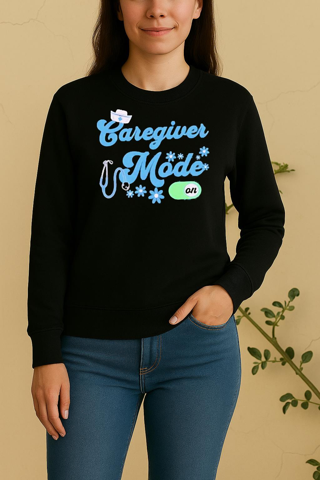 Officials Caregiver Mode On Surse Sweater