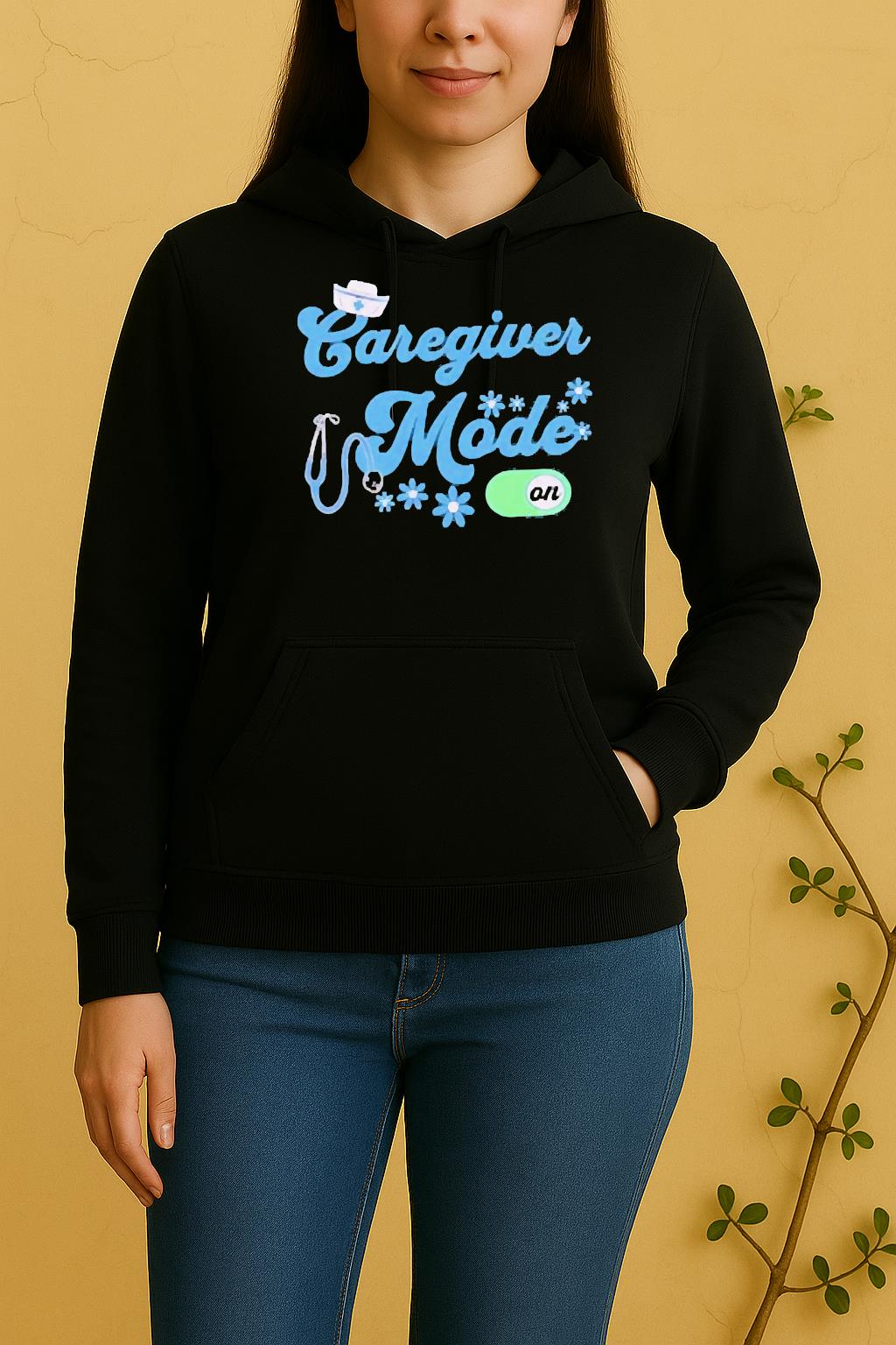 Officials Caregiver Mode On Surse Unisex Hoodie