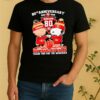 Officials Charlie Brown Fist Bump Snoopy 80Th Anniversary 1946 2026 San Francisco 49Ers Thank You For The Memories Skyline Shirt