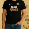 Officials Chicago Bears Ghost Rider Harley Davidson Motorcycle Double Sided Graphic Shirt