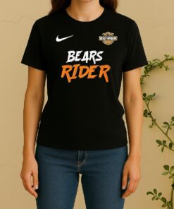 Officials Chicago Bears Ghost Rider Harley Davidson Motorcycle Double Sided Graphic Women Shirt