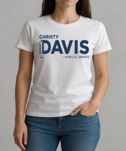 Officials Christy Davis For Us Senate Logo Premium W-tee
