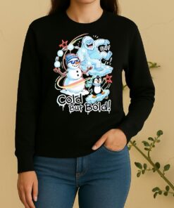 Officials Cold But Bold Funny Snowman Yeti And Penguin Urban Christmas Sweater