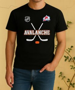 Officials Colorado Avalanche X Motorcyles Harley Davidson Skeleton Double Sided Graphic Shirt