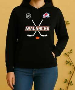 Officials Colorado Avalanche X Motorcyles Harley Davidson Skeleton Double Sided Graphic Unisex Hoodie