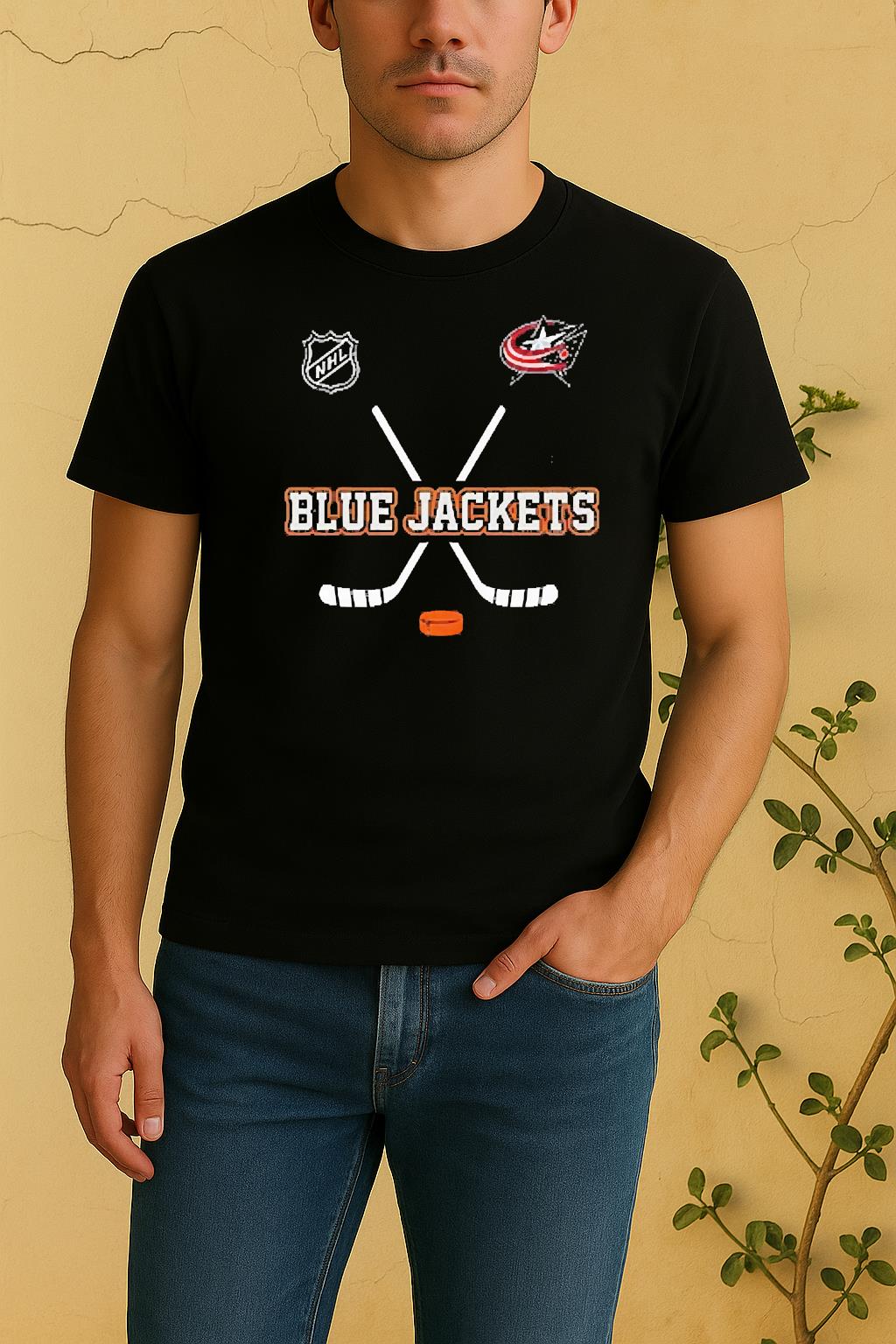 Officials Columbus Blue Jackets X Motorcyles Harley Davidson Skeleton Double Sided Graphic Shirt by Bino Shirt – Custom Graphic T-Shirt