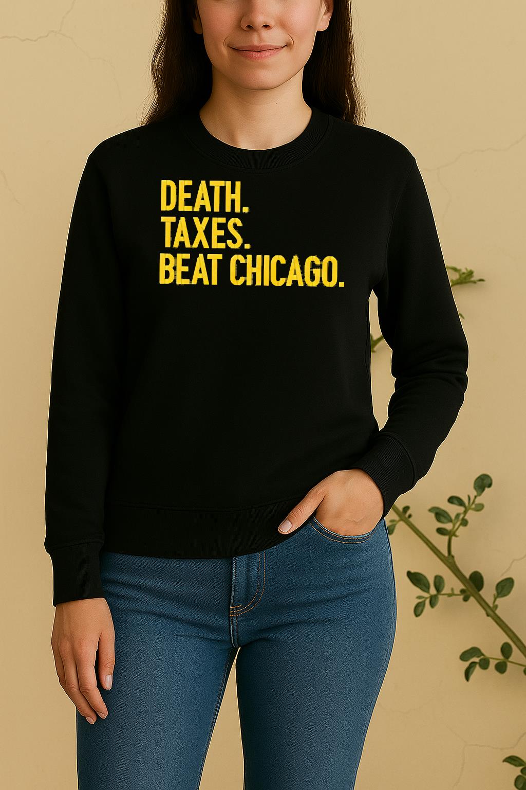 Officials Death Taxes Beat Chicago Sweater