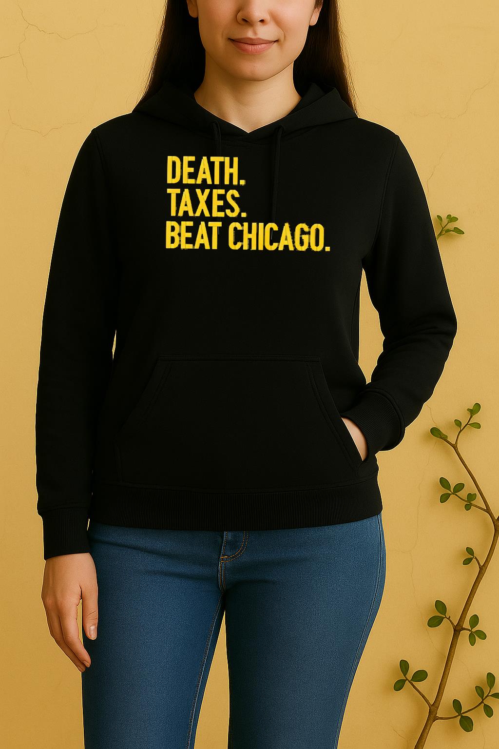 Officials Death Taxes Beat Chicago Unisex Hoodie