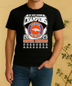 Officials Denver Broncos 2025 Afc West Division Champions Vintage Shirt