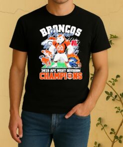 Officials Denver Broncos Mascot 2025 Afc West Division Champions Shirt