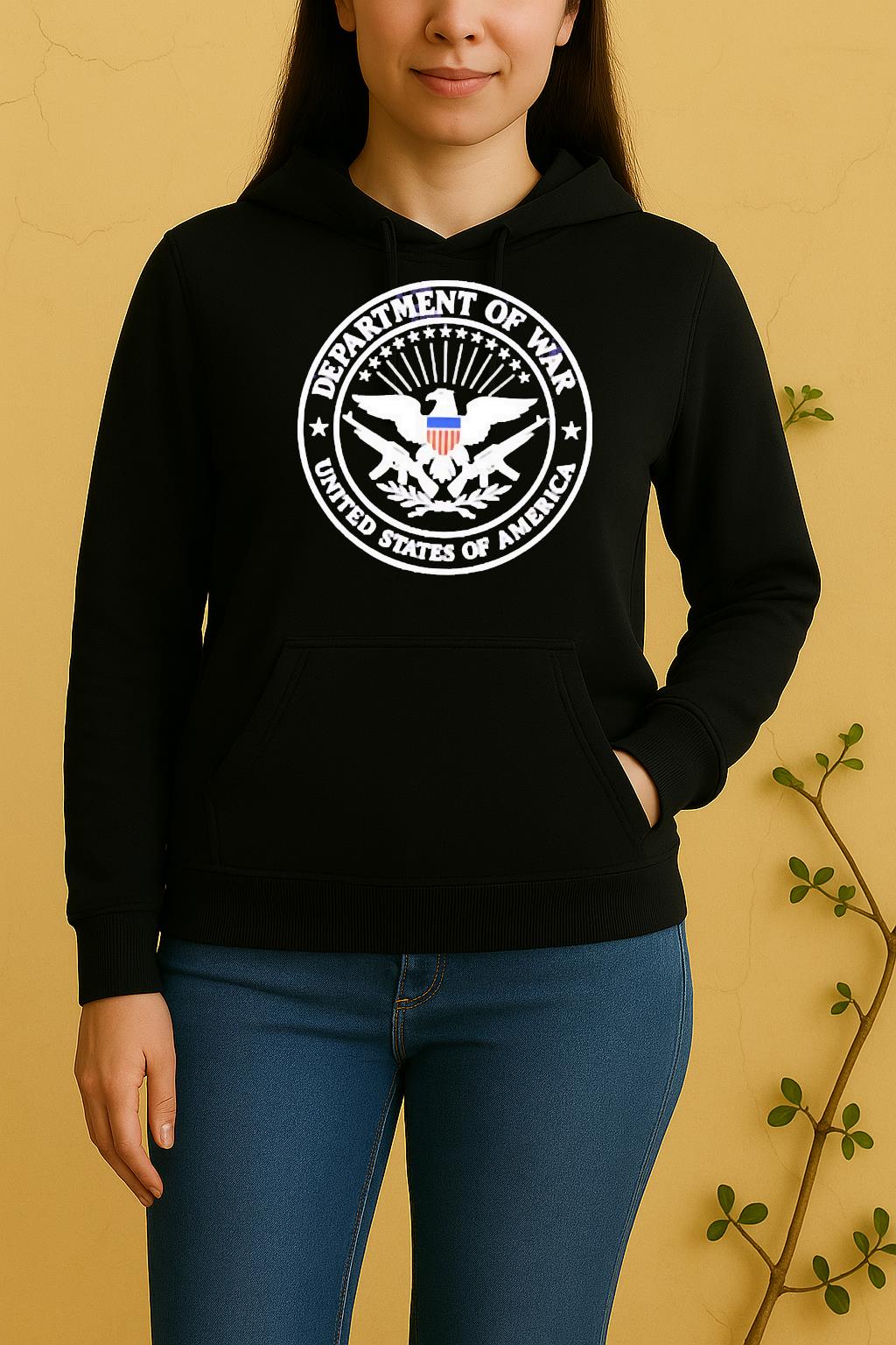 Officials Department Of War United States Of America Logo Unisex Hoodie