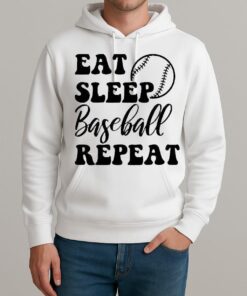 Officials Eat Sleep Baseball Repeat Premium Unisexhoodie