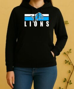 Officials Eminem X Detroit Lions Signature Logo Double Sided Graphic Unisex Hoodie