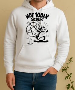 Officials Felix Devil Not Today Jesus Satan Graphic Unisex Hoodie