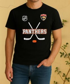 Officials Florida Panthers X Motorcyles Harley Davidson Skeleton Double Sided Graphic Shirt