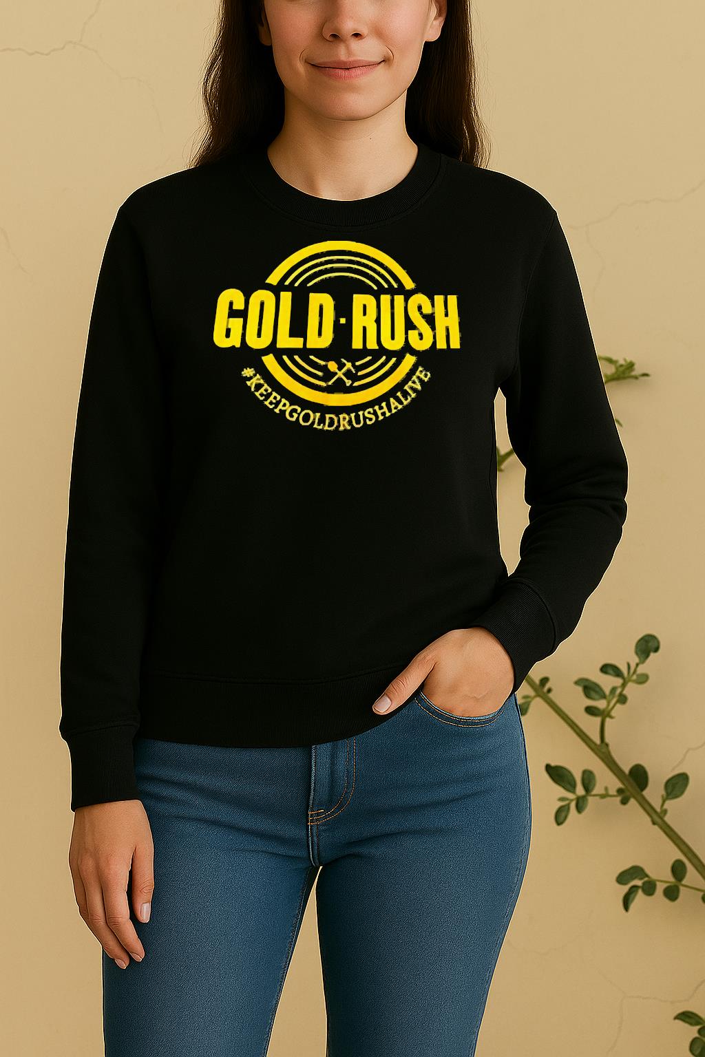 Officials Gold Rush Keep Goldfish Alive Logo Sweater