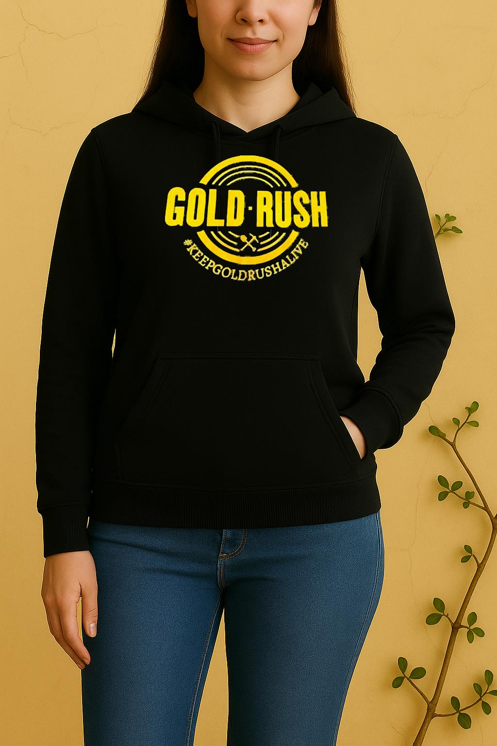 Officials Gold Rush Keep Goldfish Alive Logo Unisex Hoodie