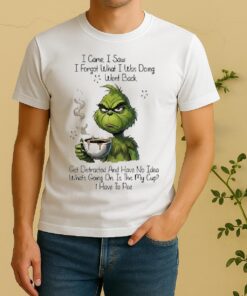 Officials Grinch I Came I Saw I Forgot What I Was Doing Went Back No Idea Whats Going On Shirt
