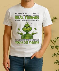 Officials Grinch If You Want To Know Who Your Real Friends Family Are Lose Your Shirt