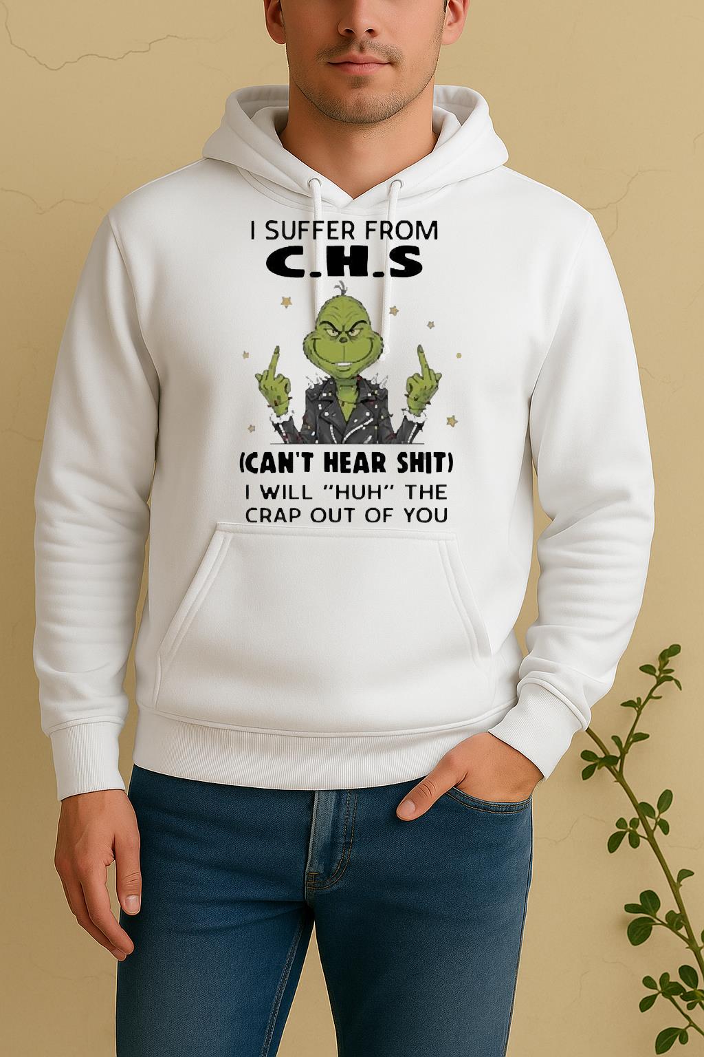 Officials Grinch Suffer From C H Unisex Hoodie