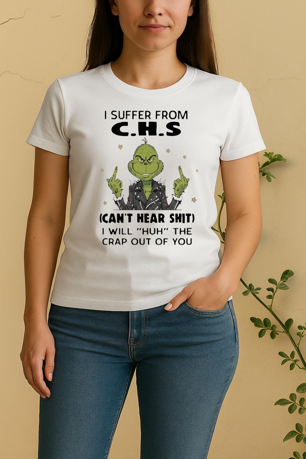 Officials Grinch Suffer From C H Women Shirt