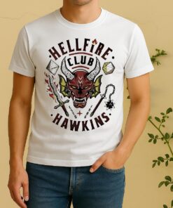 Officials Hellfire Club Hawkins Satanic Panic Stranger Things Graphic Shirt