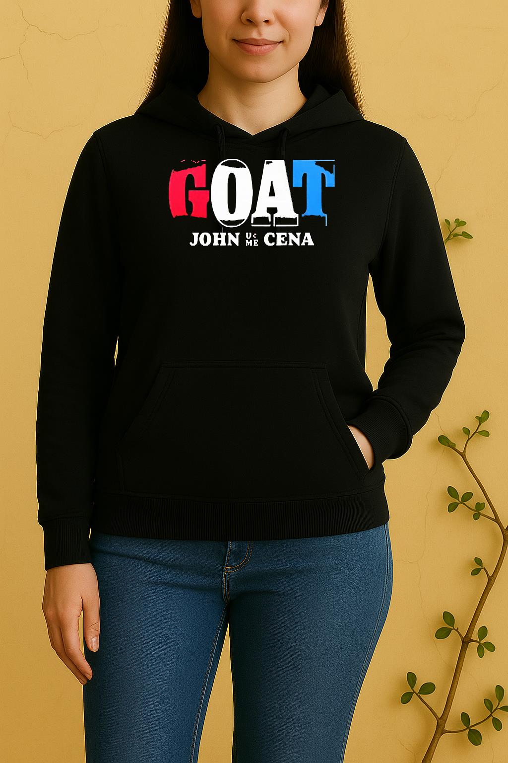 Officials John Cena Goat Thank You Cena 2025 Final Match Graphic Double Sided Graphic Unisex Hoodie
