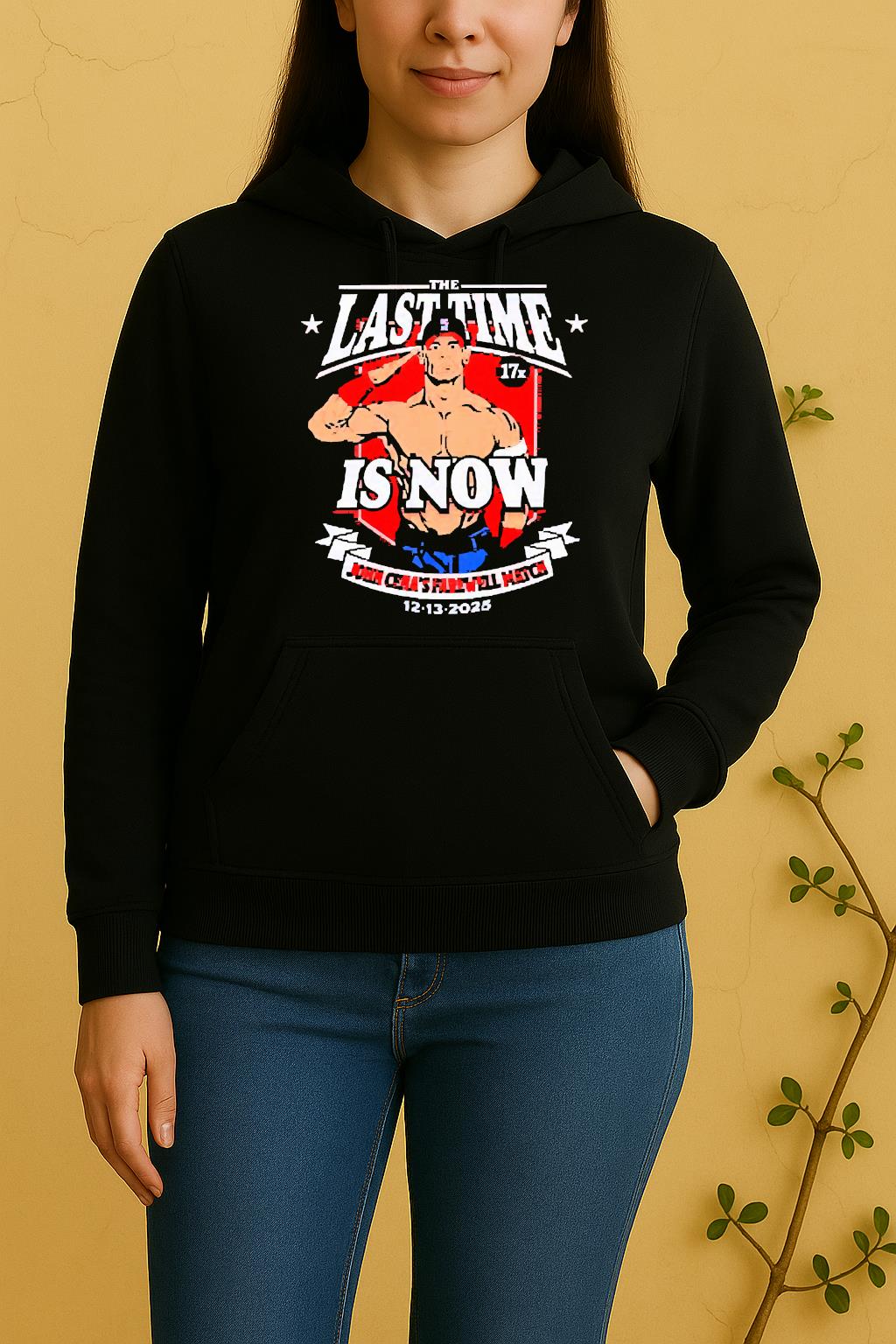 Officials John Cena The Last Time Is Now Farewell Match In Washington Dc Dec 13 2025 Unisex Hoodie