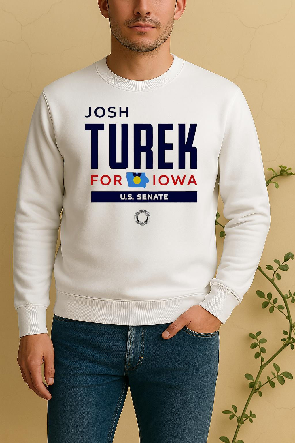 Officials Josh Turek For Iowa Square Logo Sweater