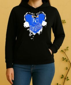 Officials Kansas City Royals Rip The Chest Forever In My Heart Unisex Hoodie