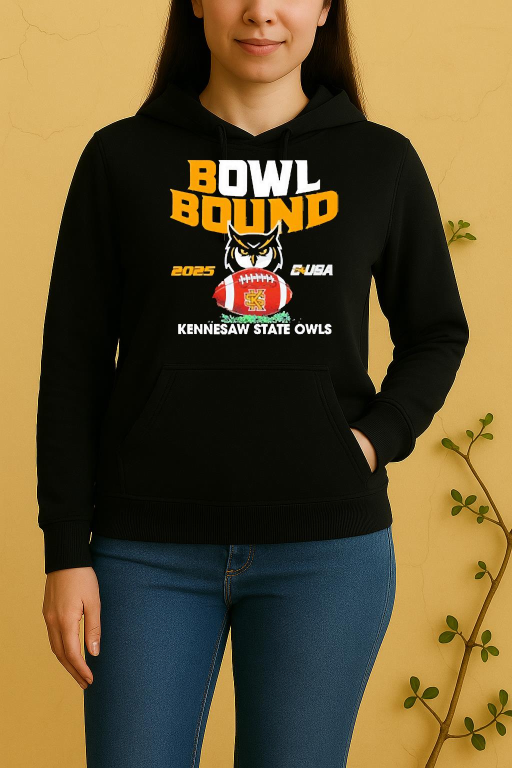 Officials Kennesaw State Owls 2025 Bowl Bound C Usa Unisex Hoodie