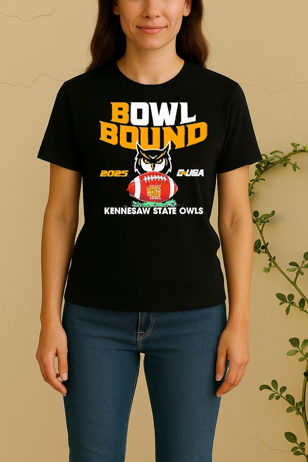Officials Kennesaw State Owls 2025 Bowl Bound C Usa Women Shirt