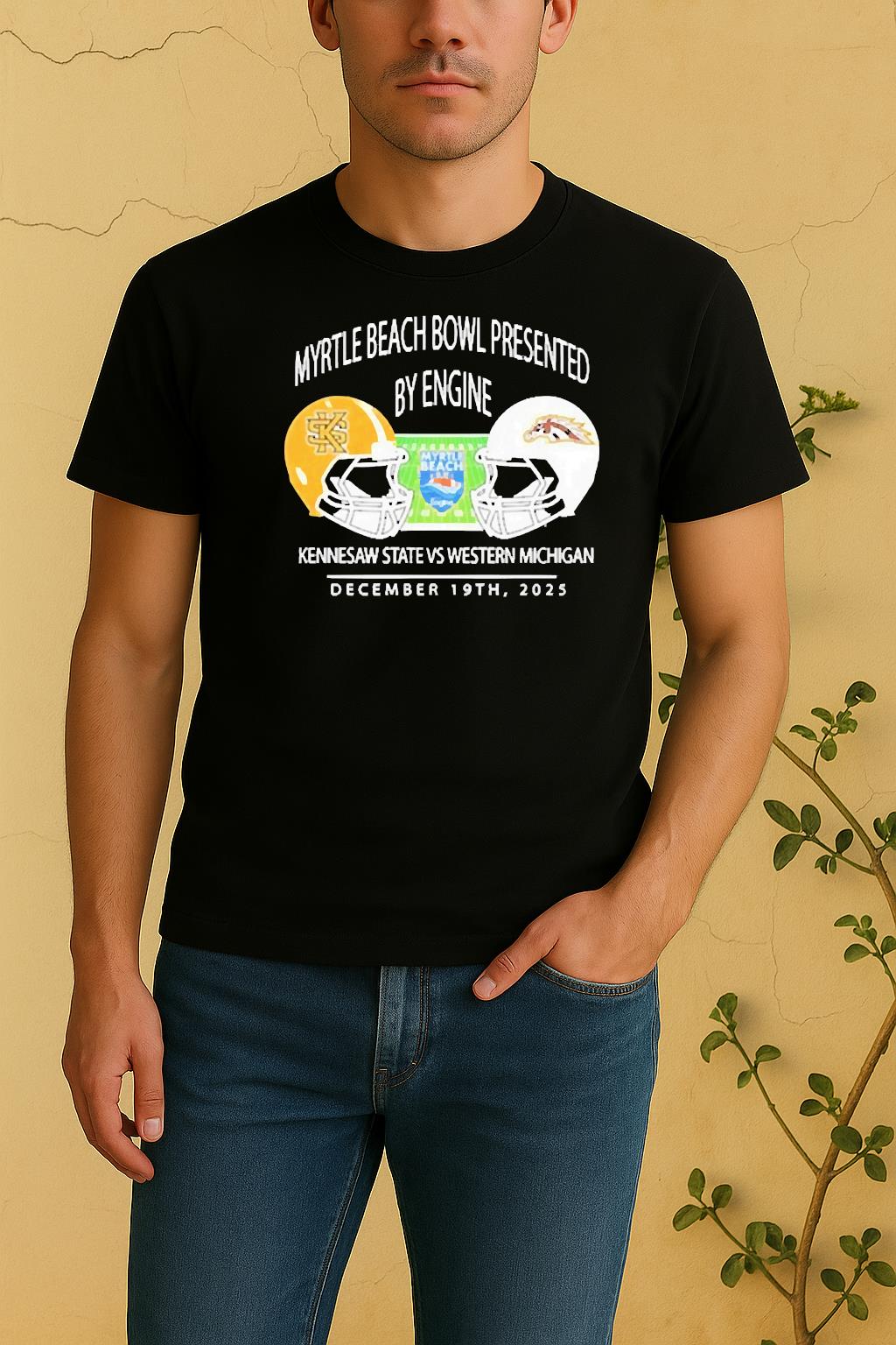 Officials Kennesaw State Owls Vs Western Michigan Broncos Myrtle Beach Bowl December 19Th 2025 Shirt by Bino Shirt – Custom Graphic T-Shirt