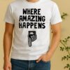 Officials Kevin Durant Wear A Where Amazing Happens Shirt