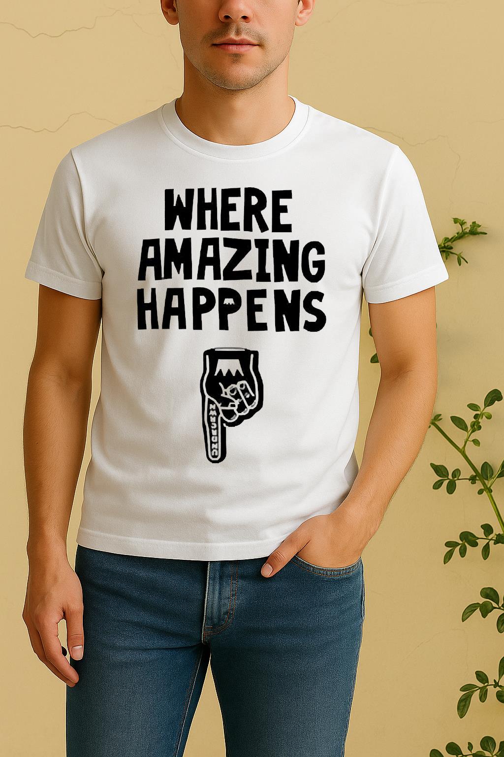 Officials Kevin Durant Wear A Where Amazing Happens Shirt by Bino Shirt – Custom Graphic T-Shirt