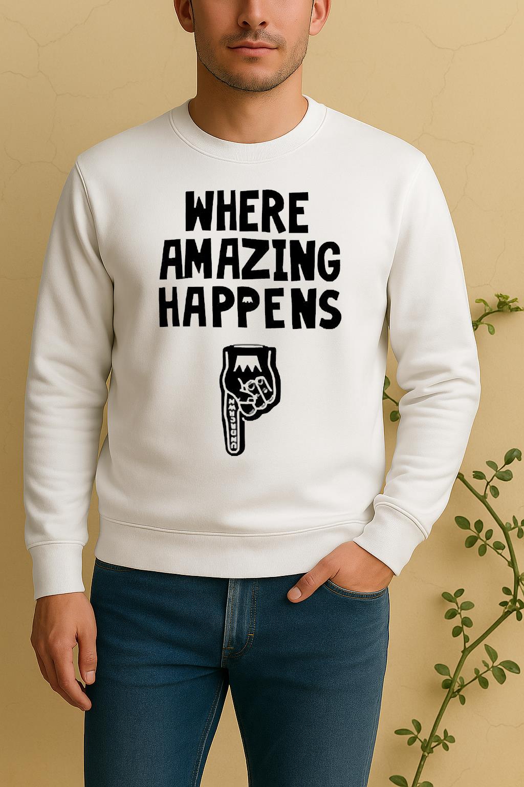 Officials Kevin Durant Wear A Where Amazing Happens Sweater
