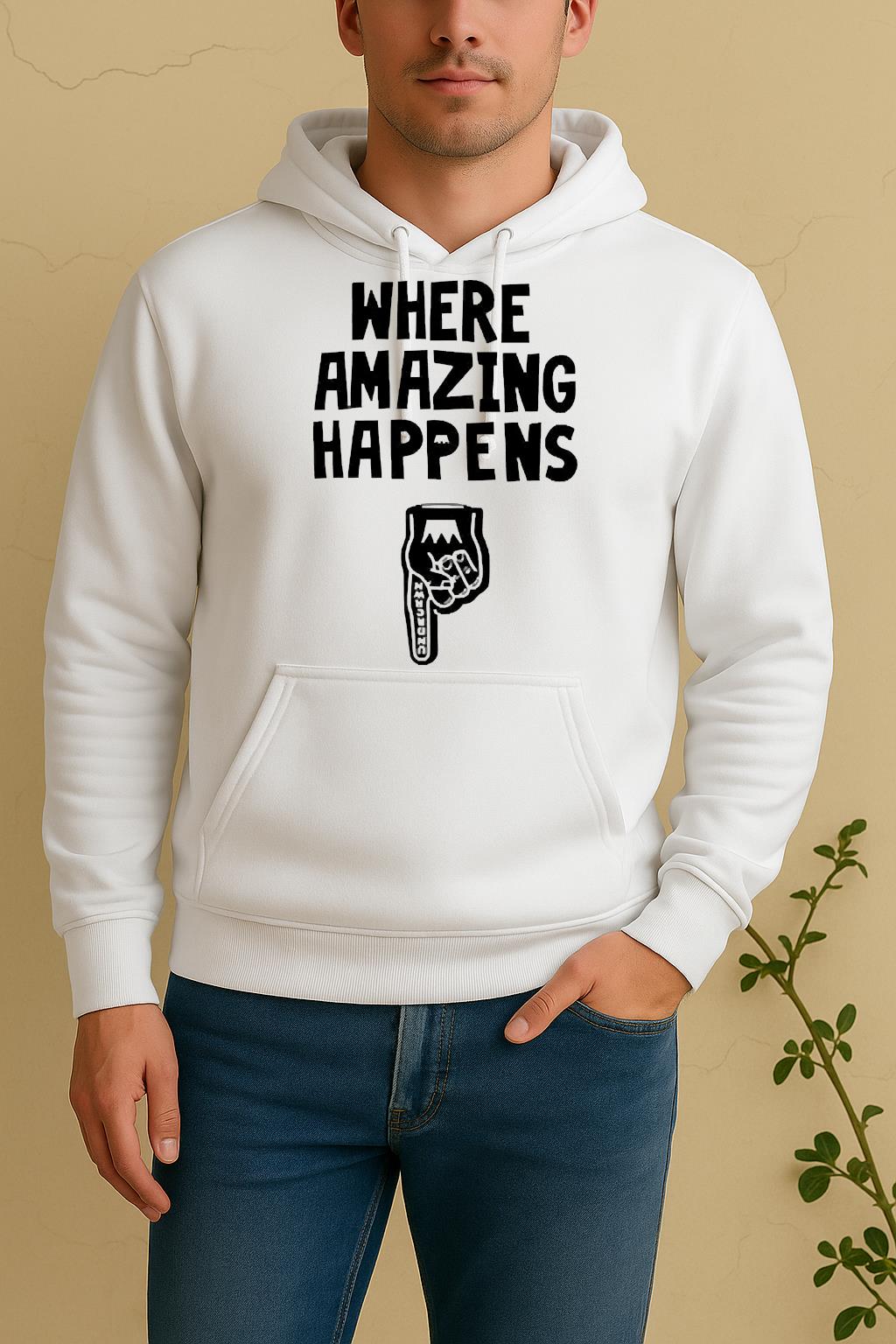 Officials Kevin Durant Wear A Where Amazing Happens Unisex Hoodie
