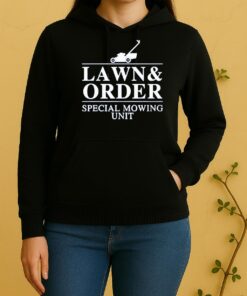 Officials Lawn And Order Special Mowing Unit Funny Dad Joke Unisex Hoodie