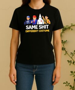 Officials Maga Red Hat Same Shit Different Costume Caricature Women Shirt