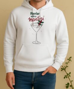 Officials Merrier With A Martini Christmas Unisex Hoodie