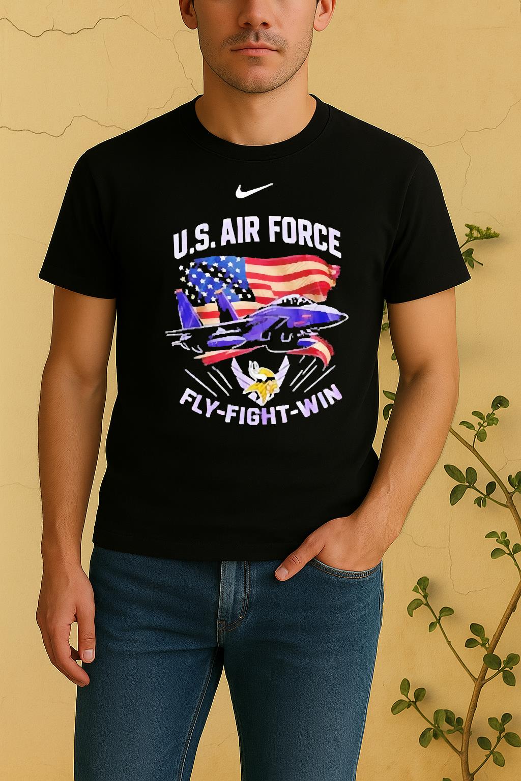 Officials Nfl Minnesota Vikings X Air Force Veteran 2 Sided Shirt by Bino Shirt – Custom Graphic T-Shirt