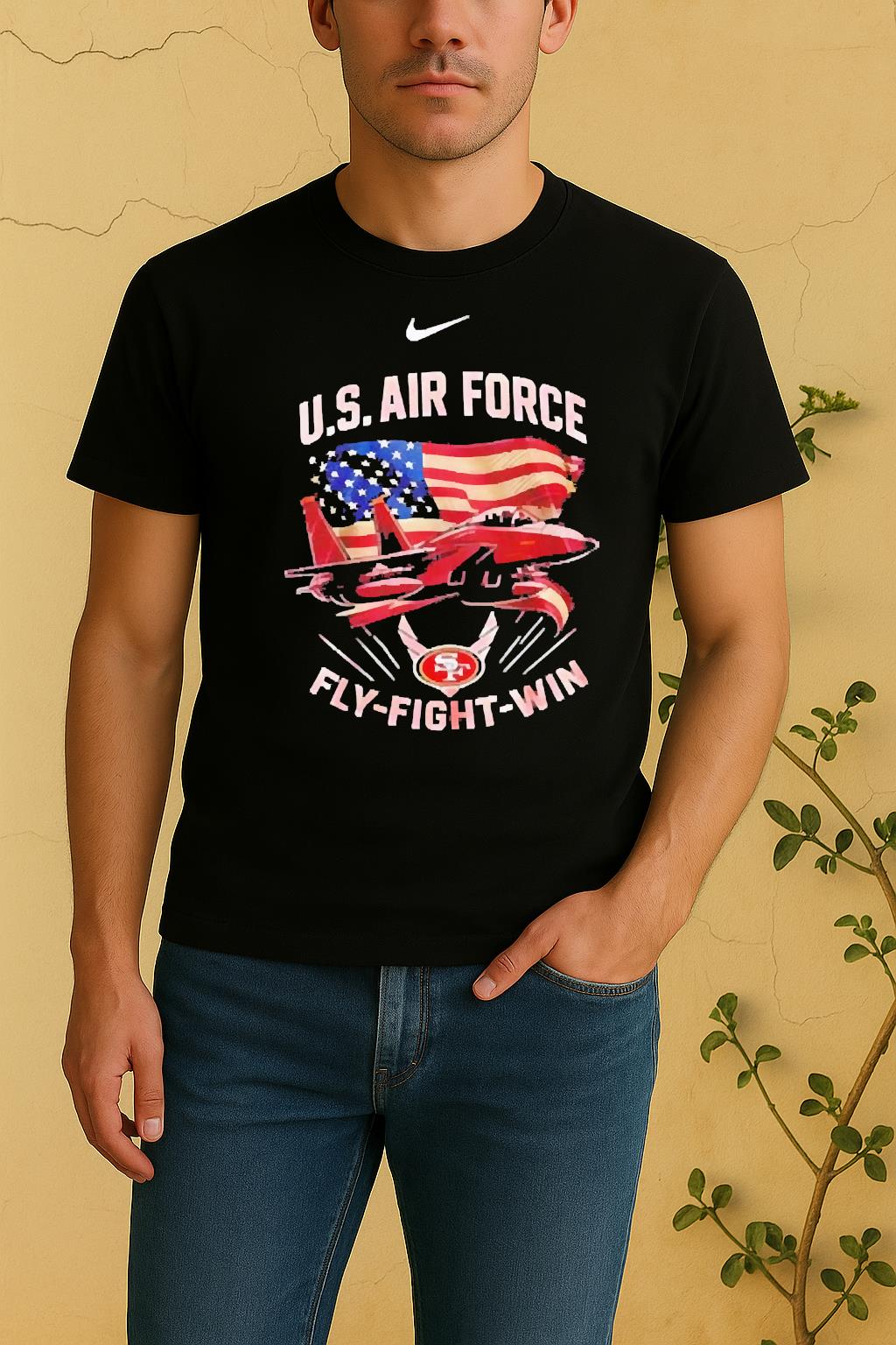 Officials Nfl San Francisco 49Ers X Air Force Veteran 2 Sided Shirt by Bino Shirt – Custom Graphic T-Shirt